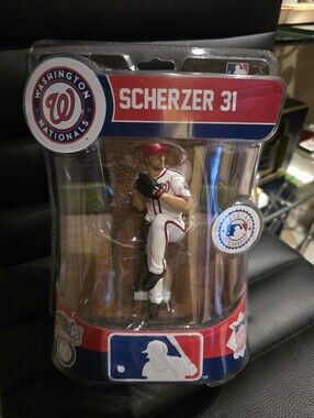 Sealed Clamshell  Packaging_Max Scherzer #31 Red/White MLB Action Figure